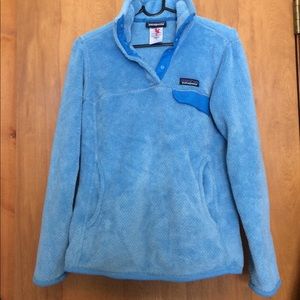 Patagonia re-tool light blue EUC